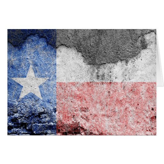 texas flag brick wall cards (Front Horizontal)