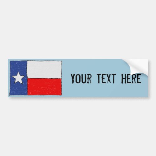 Texas Flag Bumper Sticker