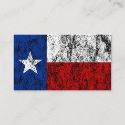 Customizable texas flag business cards