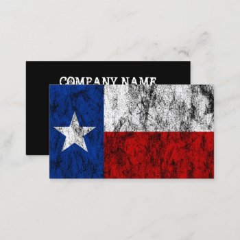 Texas Flag Business Card by identica at Zazzle