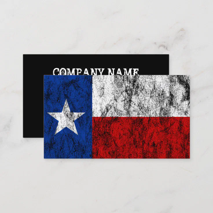Texas Flag Business Card Zazzle 4375