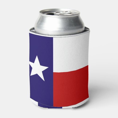 Texas flag can cooler