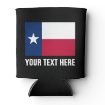 Texas flag can coolers | Texan pride beer holder