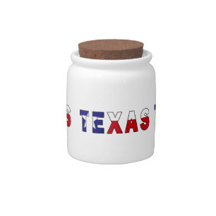 Texas Flag Candy Jar