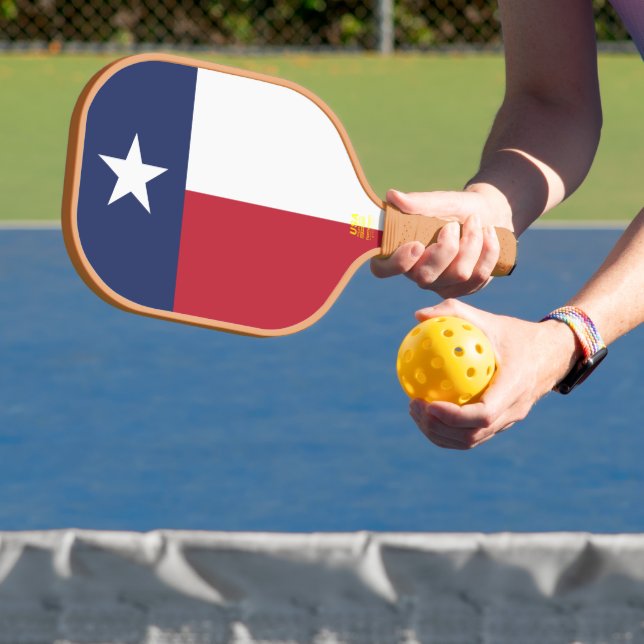 Texas Flag  Carbon Fiber Pickleball Paddle (Insitu)
