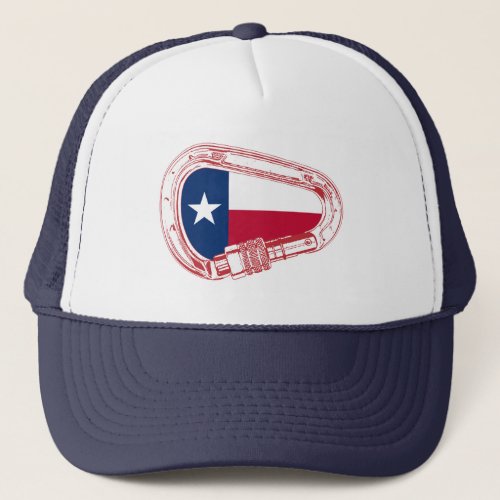 Texas Flag Climbing Carabiner Trucker Hat