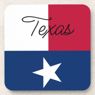 Texas flag coasters