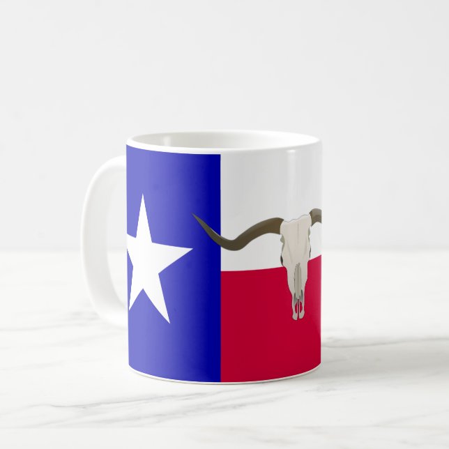 Texas flag coffee mug (Front Left)
