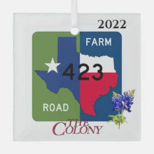 Texas flag colors, FM 423 - The Colony, Ornament