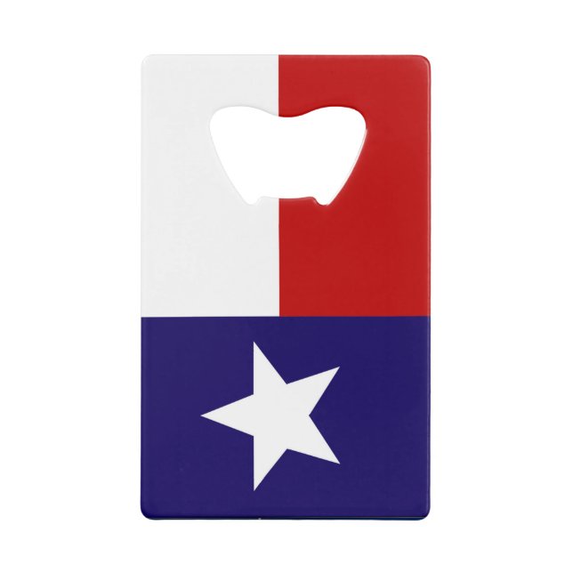 Texas flag  credit card bottle opener (Front)