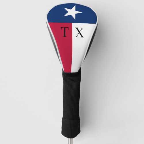 Texas flag custom monogram golf club head cover