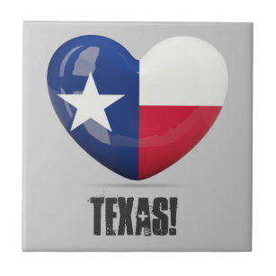Texas Flag Cutout Tile