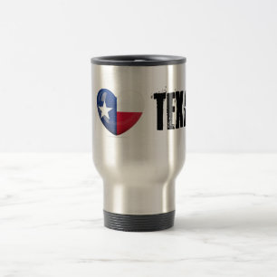 Texas Flag Cutout Travel Mug