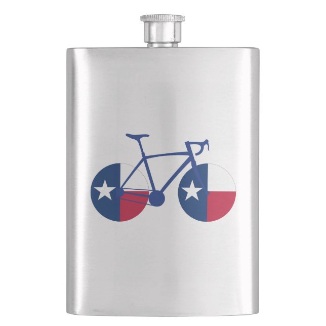 Texas Flag Cycling Flask (Front)