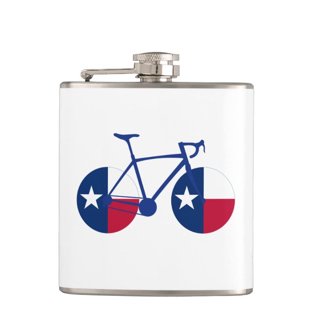 Texas Flag Cycling Flask (Front)