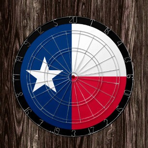 Texas Flag Dartboard & Texas / USA game board