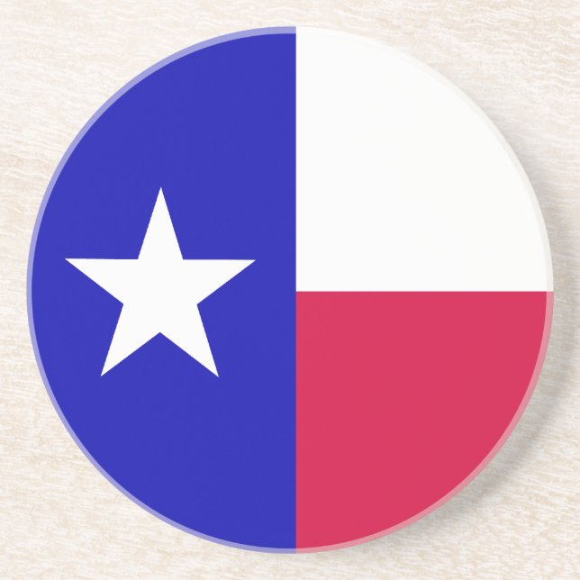 Texas Flag Drink Coaster (Front)