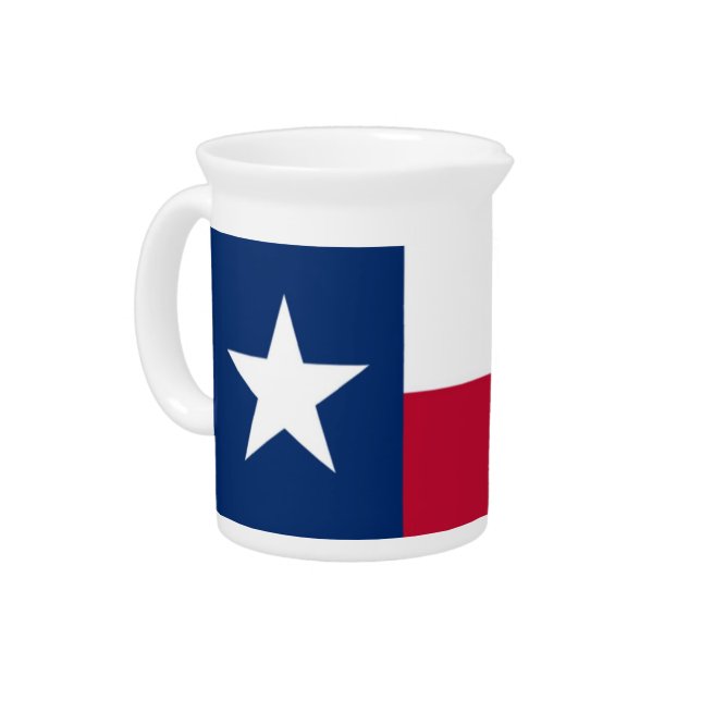 Texas Flag Drink Pitcher (Left)
