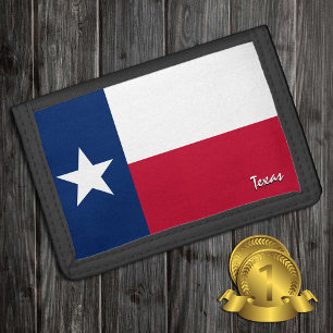Texas flag fashion, State USA patriots /sports Trifold Wallet