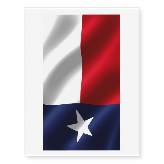 Texas flag for Temporary Tattoos (Front)