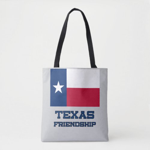 Texas Flag Friendship Cute Lone Star Shoulder  Tote Bag