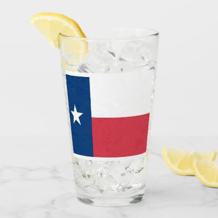 Texas Flag Glass Tumbler