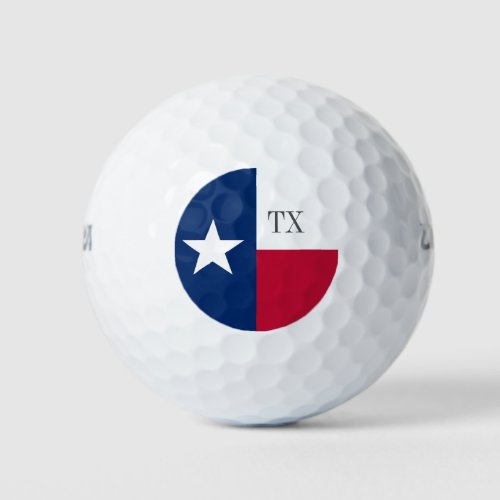 Texas flag golf ball set gift pack for him or her