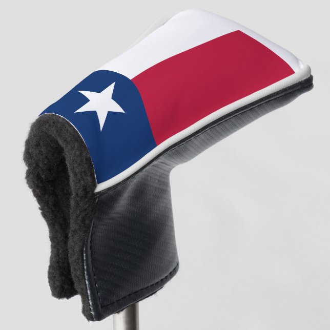 TEXAS FLAG GOLF HEAD COVER (3/4 Front)