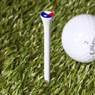 Texas flag golf tees