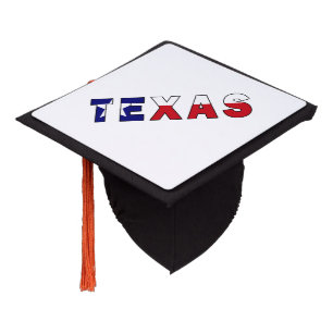 Texas Flag Graduation Cap Topper