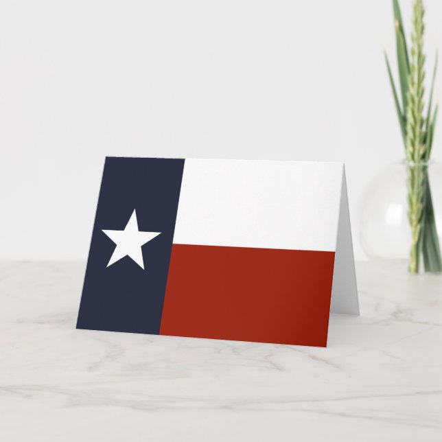 Texas Flag Greeting Card (Front)