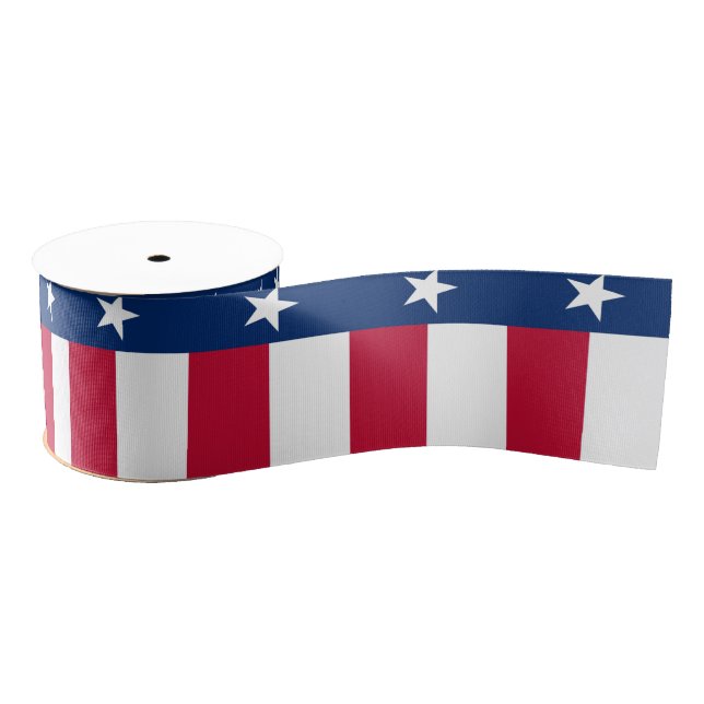 Texas Flag Grosgrain Ribbon (Spool)