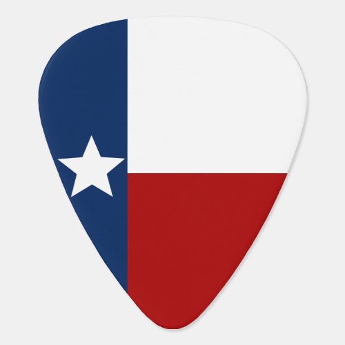 Texas flag guitar pick