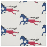 Texas Flag Horse Running Fabric