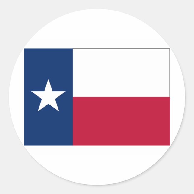 Texas FLAG International Classic Round Sticker (Front)
