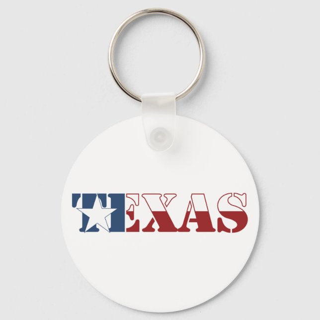 Texas flag keychain (Front)
