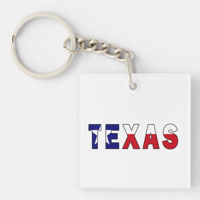 Texas Flag Keychain (Front)