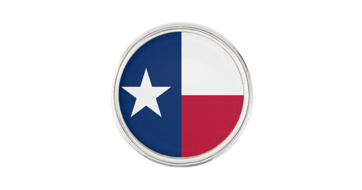 Texas Flag Lapel Pin Zazzle 1888