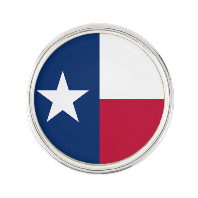 Texas flag lapel pin (Front)