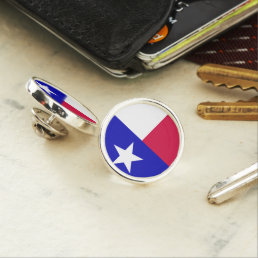 Texas flag lapel pin