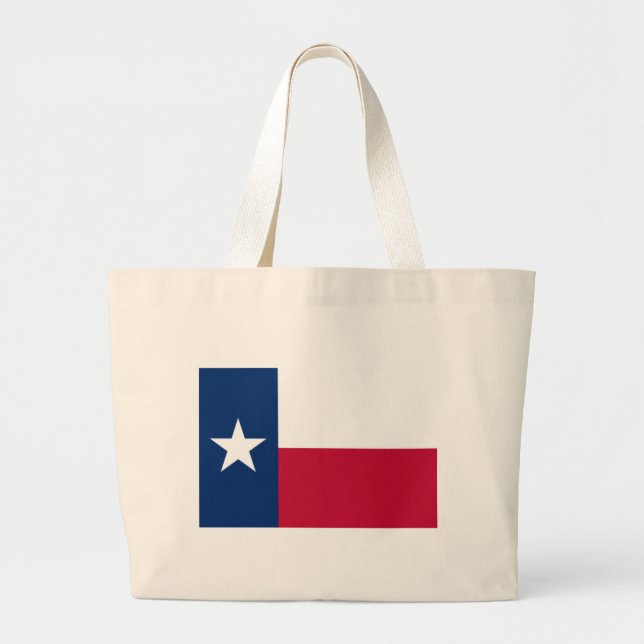 Texas Flag Large Tote Bag (Front)
