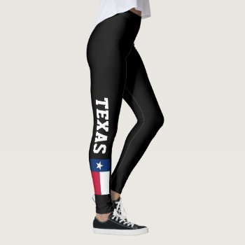 Texas Flag Leggings For Sport Fitness Yoga by iprint at Zazzle