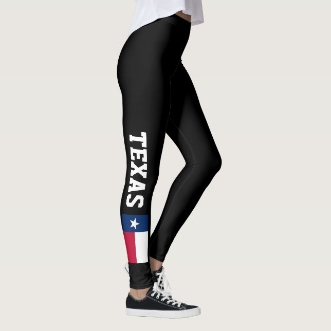 Texas flag leggings for sport fitness yoga (Right)