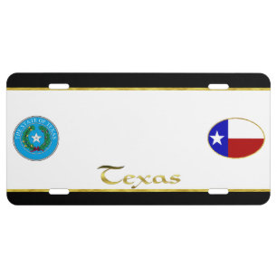 Texas flag license plate