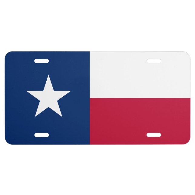 Texas Flag License Plate (Front)