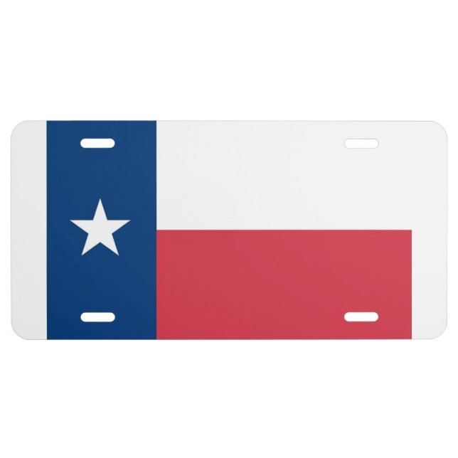 Texas Flag License Plate (Front)