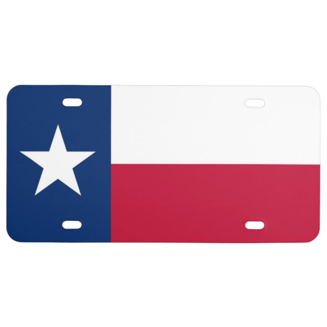 Texas Flag License Plate (Front)