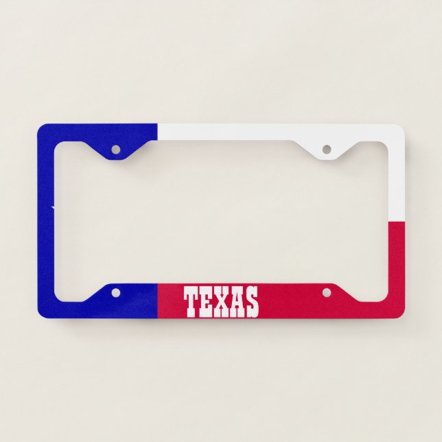 Texas Flag License Plate Frame (Front)