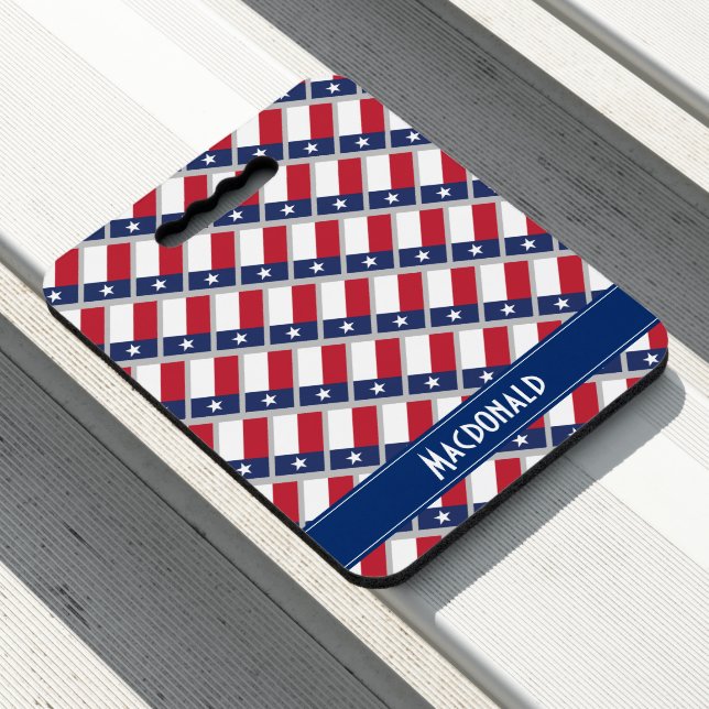 TEXAS FLAG Lone Star Customized Seat Cushion (In Situ)