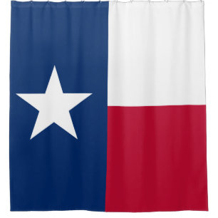 Texas Flag Lone Star State Flag Shower Curtain